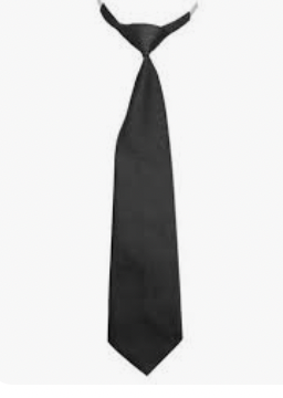 Black tie - 100% cotton